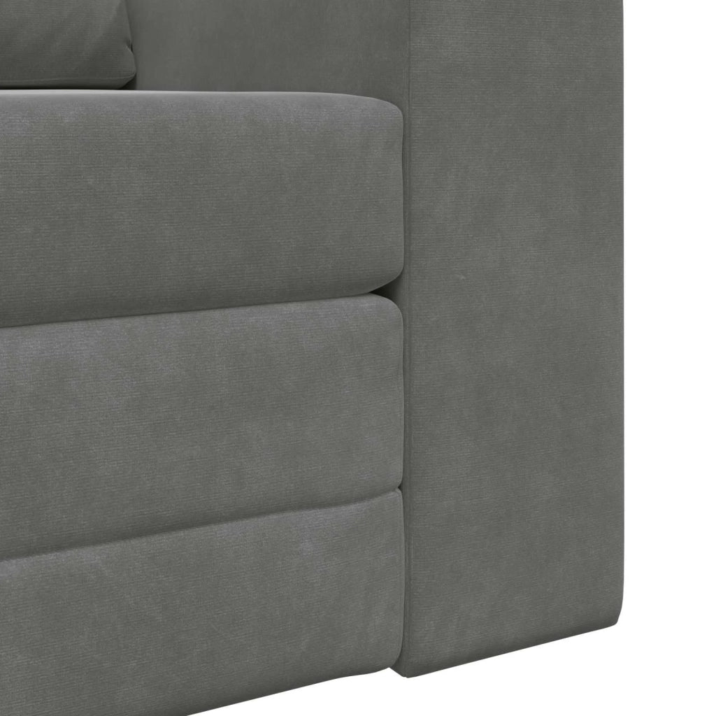 Divano letto | Sof¨¤ letto | Letto singolo Grigio scuro 98 x 71 x 83 cm Velluto