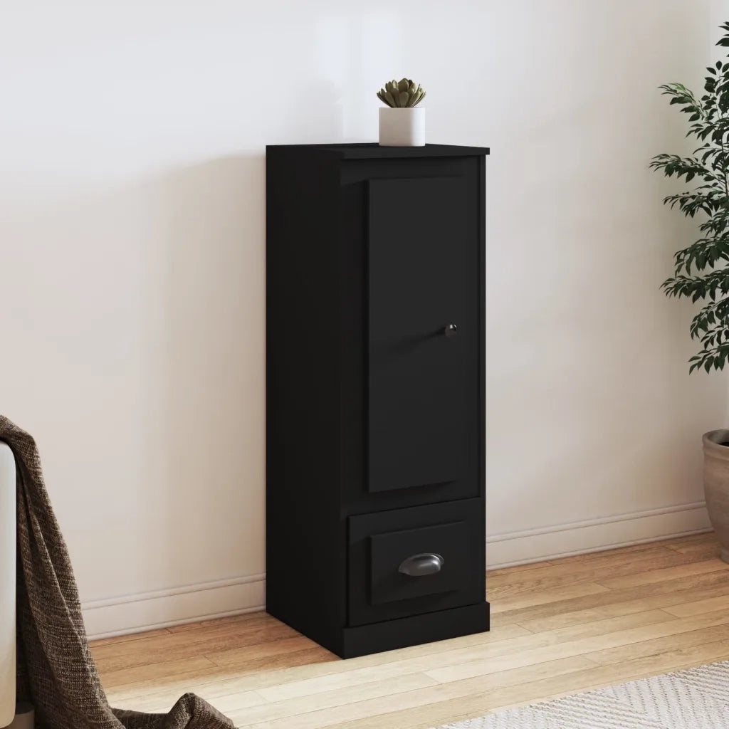 Credenza Nera 36x35,5x103,5 cm in Legno Multistratocod mxl 127461