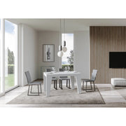 Tavolo allungabile 140/400x90 cm Naxy - Bianco Frassino