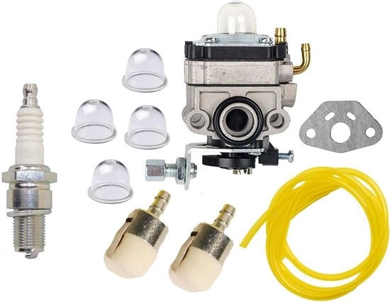 Kit di Carburatore con Lampada di Avviamento per Filtri di Carburante per Motoseghe e Aratri Manuale con Motore Honda GX22 GX31 FG100