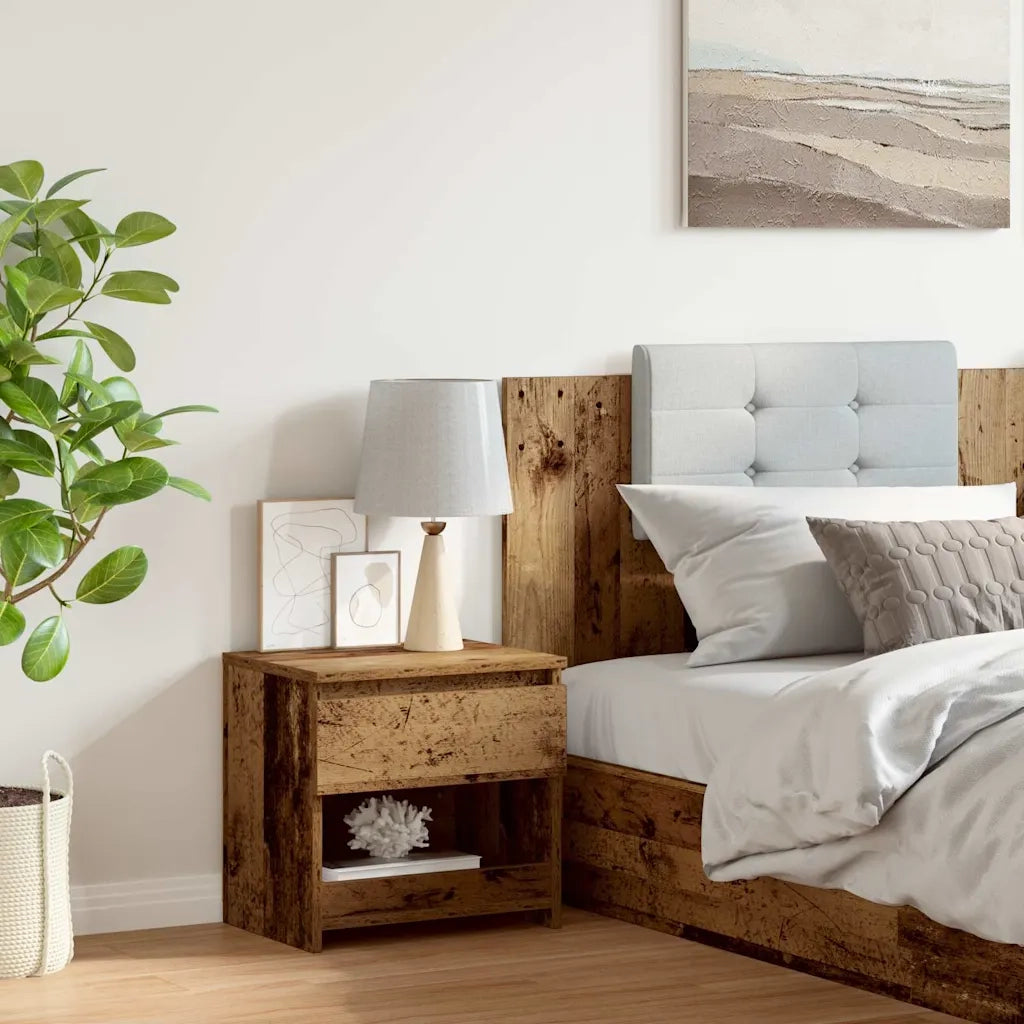 Comodino Legno Antico 40x30x39 cm in Legno Multistrato 856406