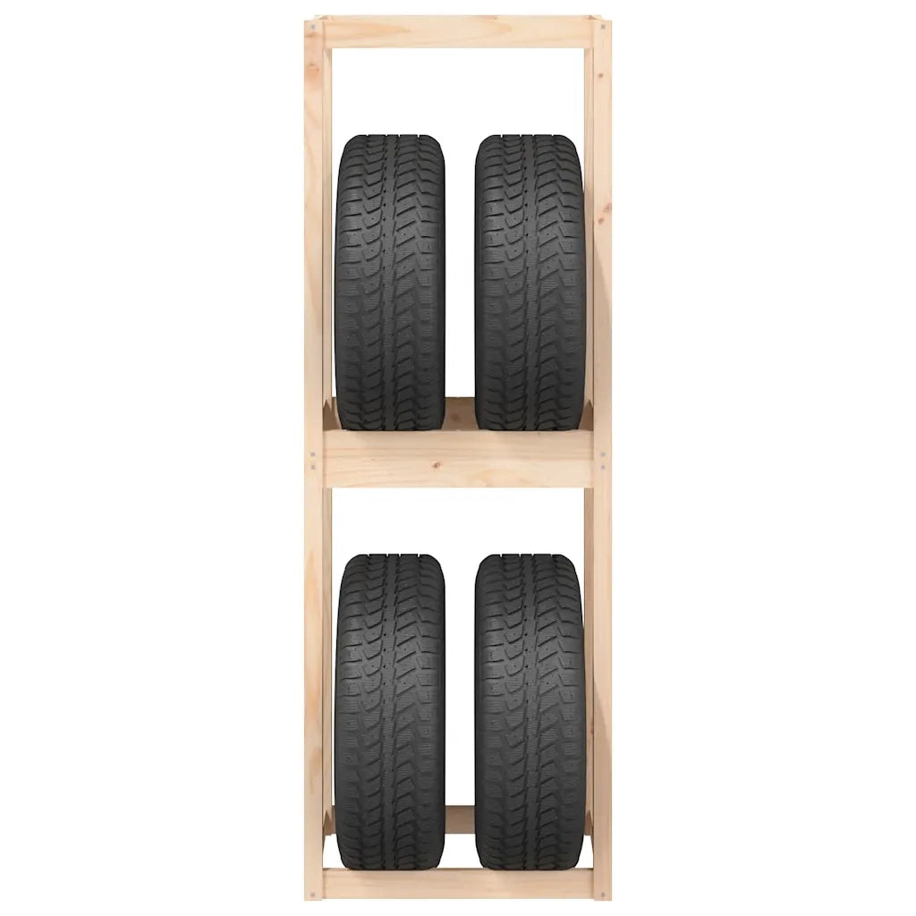 Portapneumatici 63x40x180 cm in Legno Massello di Pino 825005