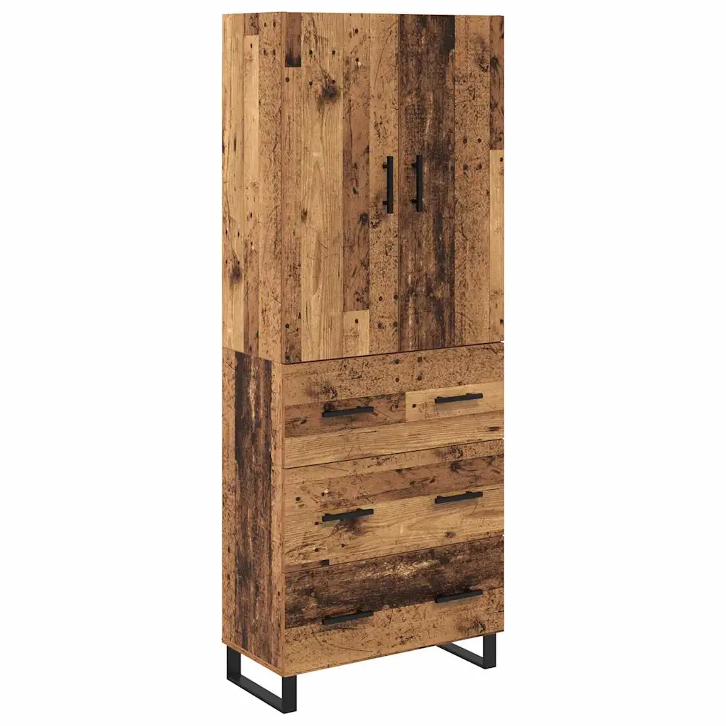 Credenza con cassetto 2 pcs Legno vecchio 69,5 x 34 x 180 cm 3415787