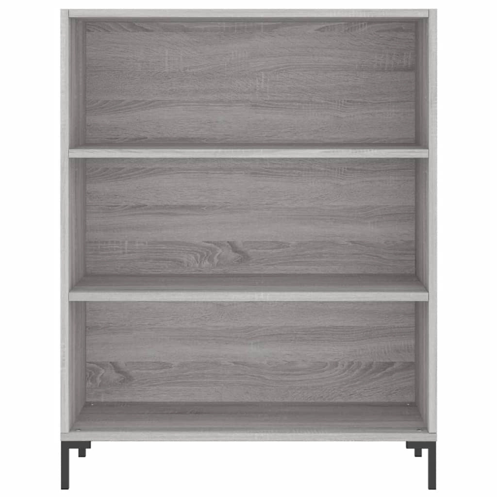 Buffet credenza cassettiera armadio mobile contenitore organizer cucina soggiorno salotto rovere Sonoma alto 69,5 x 34 x 180 cm legno ingegnerizzato grigio 02_0035411