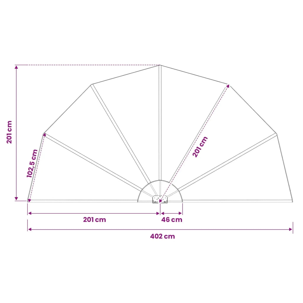 Tenda Laterale per Terrazza Pieghevole Crema 200 cm 44578