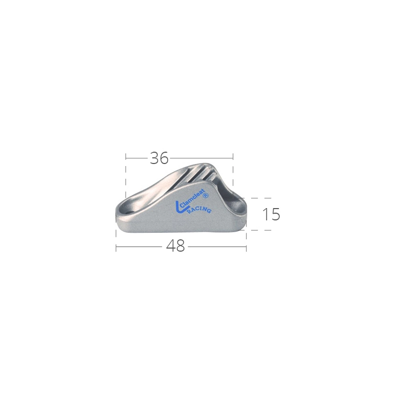 STROZZASCOTTE IN LEGA LEGGERA CLAMCLEAT LITEWEIGHT
