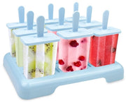 Forme per gelato 9 pezzi - Forme per gelato BPA libere - Sacchetto pieghevole con beccuccio - Spazzola per pulizia - Materiale PP di alta qualità - Forme per gelato