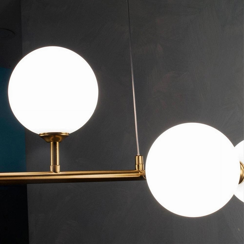 Trade Shop - Lampadario Da Soffitto Moderno A Sospensione Con 6 Sfere Attacco Lampadine G9 B88 -