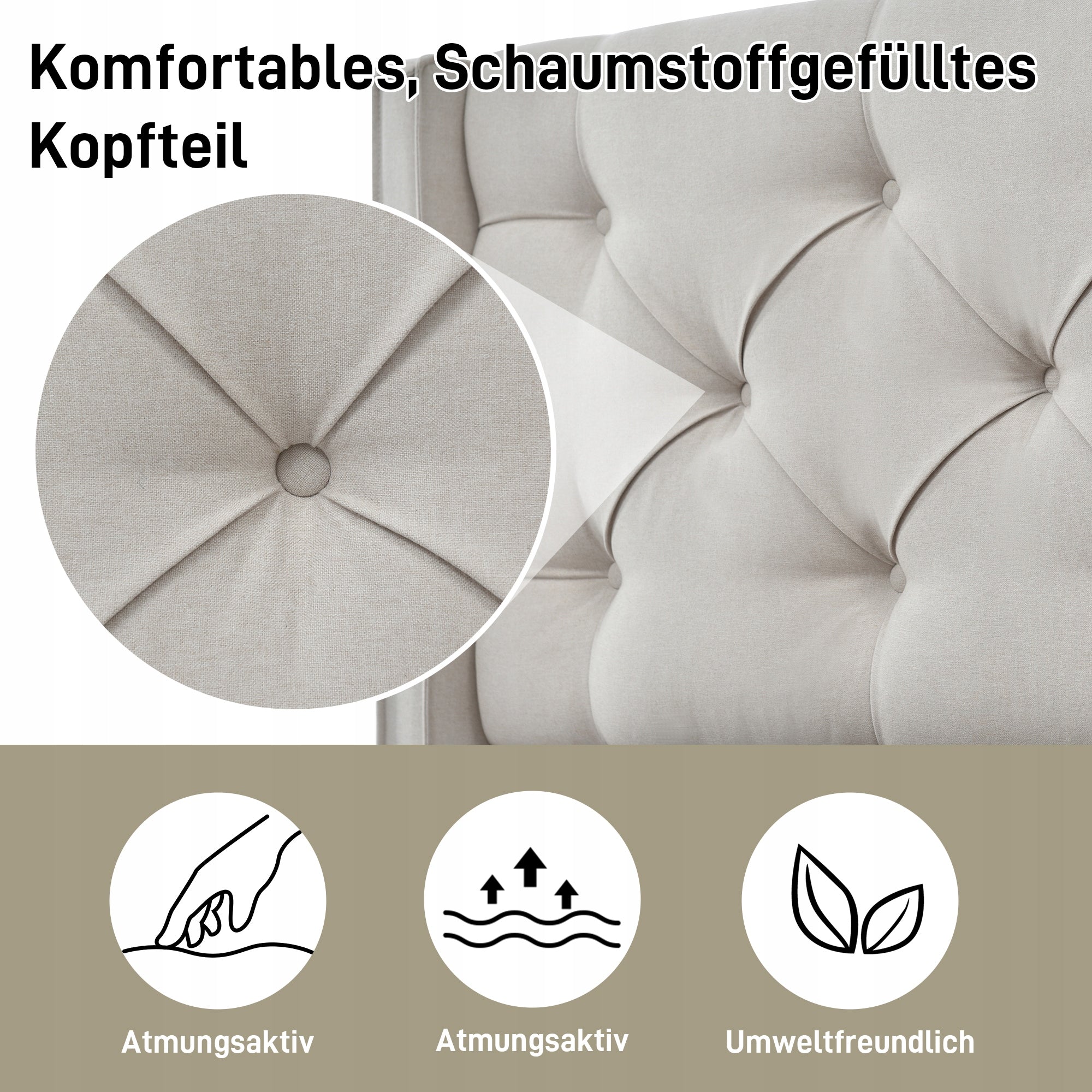 Letto imbottito 90x200 - Xylo - Grigio chiaro con telaio sollevabile