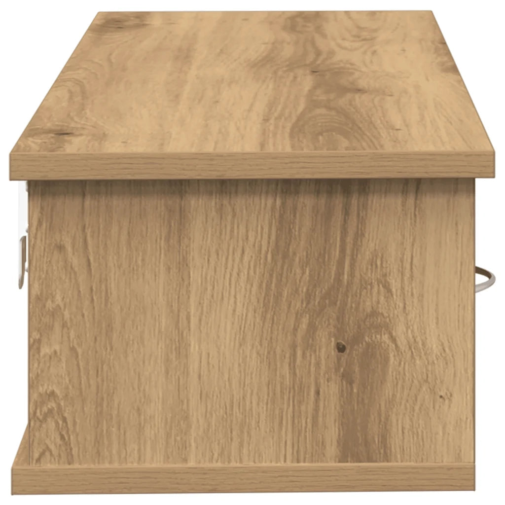 Mobile a Parete Rovere Artigianale 88x26x18,5 cm in Truciolato 855861