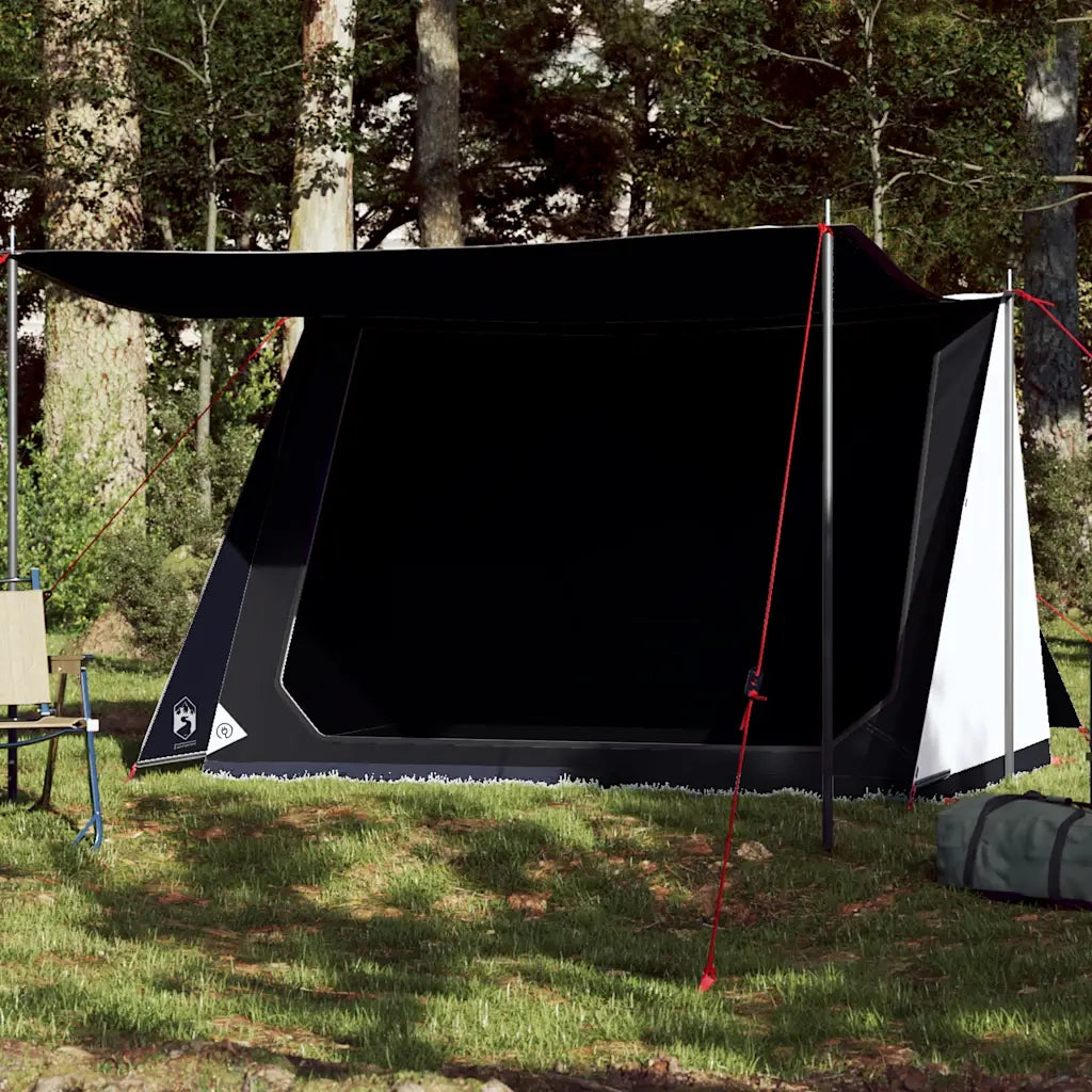 Tenda Campeggio 2 Persone-Tenda per Escursionismo Bianca Tessuto Oscurante Impermeabile 663331