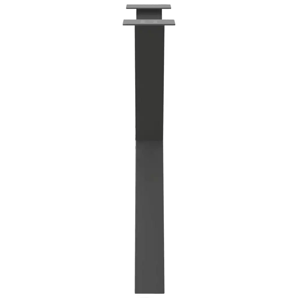 Gambe per tavolo da pranzo a forma di X 2 pz Antracite 80x(72-73) cm Acciaio 4012982