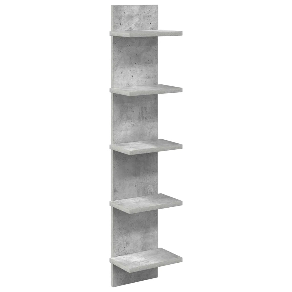 Scaffale da parete Grigio Cemento 22 x 15 x 100 cm 8012426