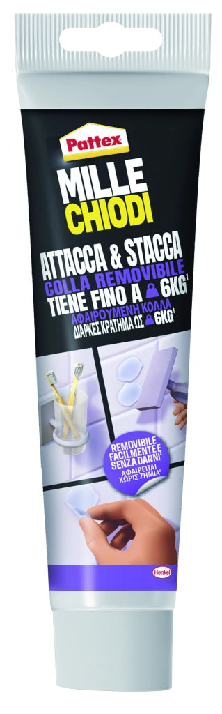Henkel COLLA PATTEX MILLE CHIODI ATTACCA & STACCA gr. 44 12.00 pz