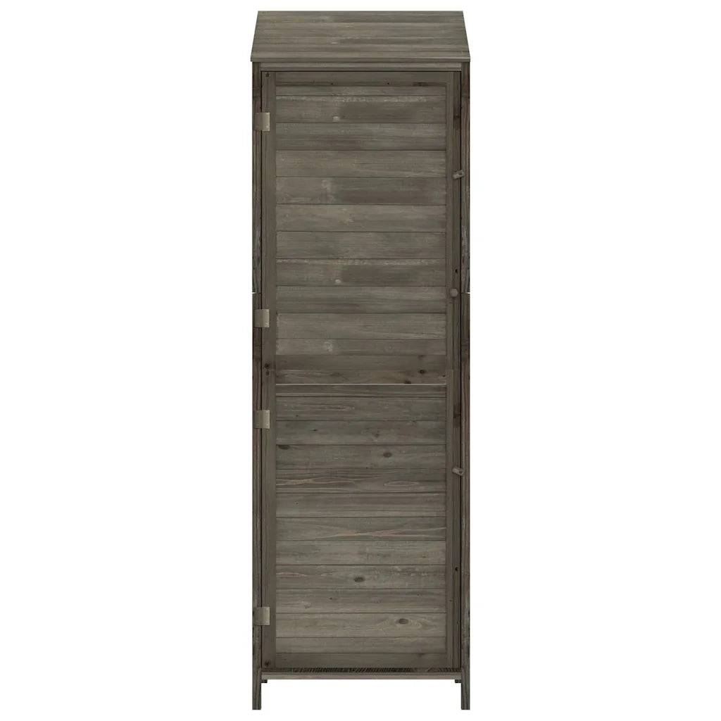 Capanno Giardino Antracite 55x52x174,5 cm Legno Massello Abete 152188