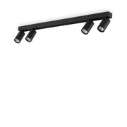 Lampada Da Soffitto Profilo Pl4 Nero Ideal-Lux