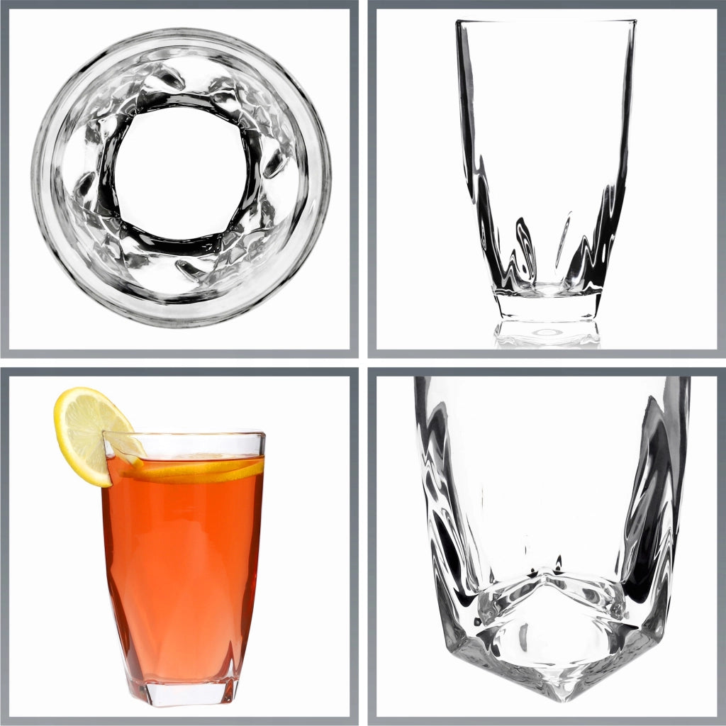 Set di 6 bicchieri da 440 ml KADAX per bevande, succhi e bibite.