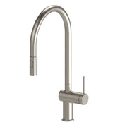 Miscelatore lavello alto Lady Cold Start Ø35 doccia estraibile 2 getti acciaio spazzolato Aquasanit