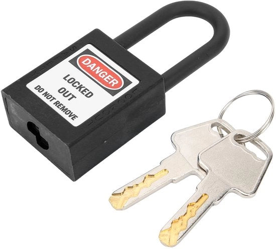 Sostegno di sicurezza Antislip - Slot di blocco - Corrosione resistente - Nera - Adatto per aree industriali - Nera