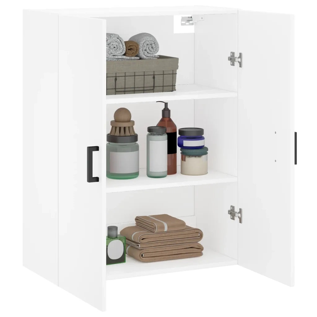 Armadietto a Muro | Mobile a Parete Bianco 69,5x34x90 cm