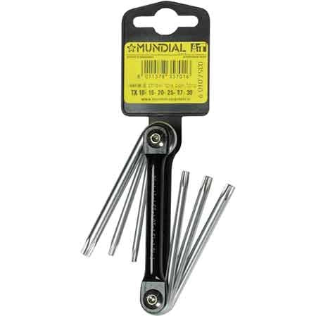 SET CHIAVI TORX MUNDIAL TX 10,15,20,25,27,30 - MUNDIAL