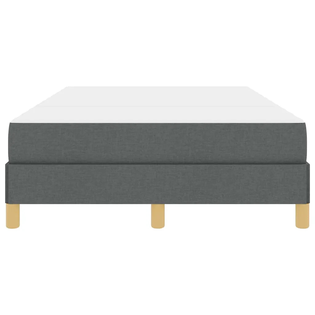 vidaXL Letto a molle Grigio scuro e Marrone 120 x 200 cm