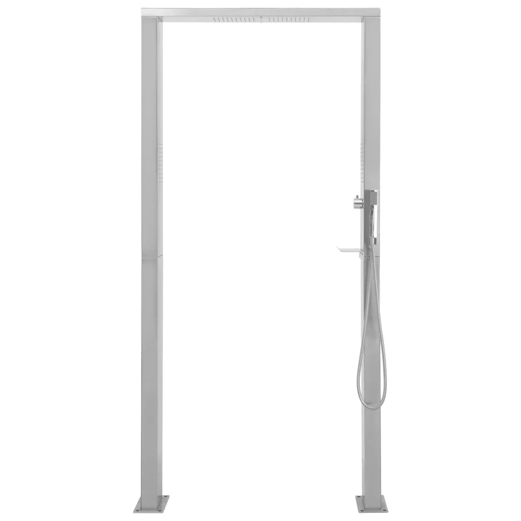 Doccia da Giardino in Acciaio Inox a Doppio Getto 48201