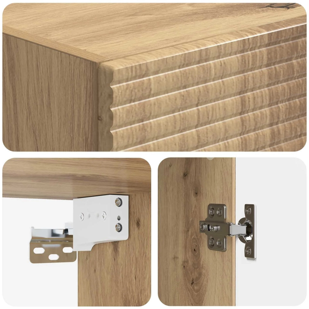 Set di armadi 2 pcs Rovere Artigianale 33 x 34,5 x 89,5 cm 3416636