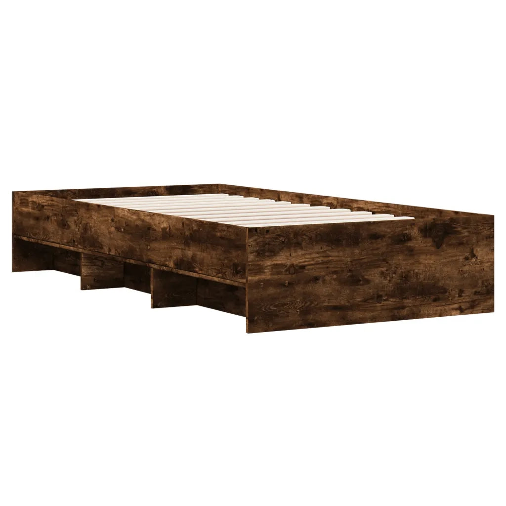 Giroletto senza Materasso Rovere Fumo 100x200 cm in Truciolato 3295671