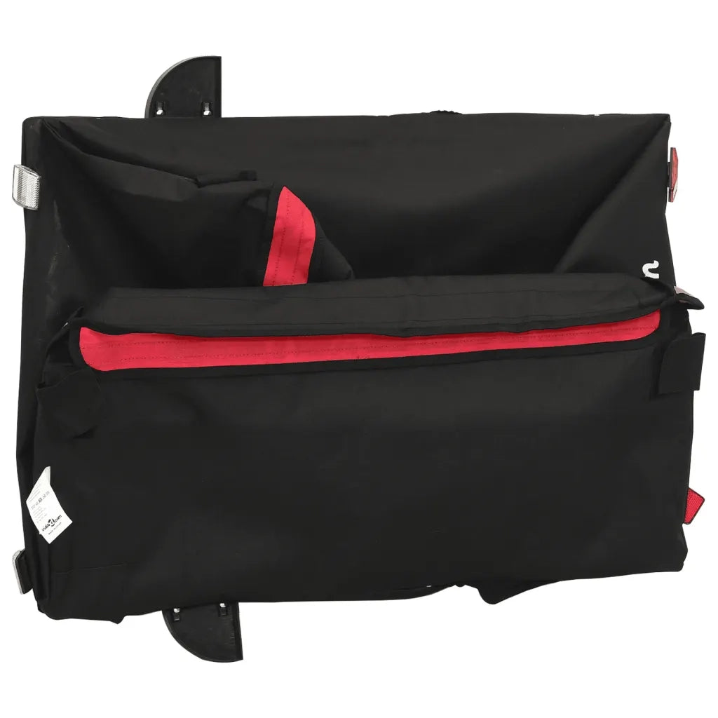 Rimorchio da Bici Nero e Rosso 45 kg in Ferro CFW3623062