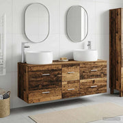 Set di mobili per il bagno 3 pz Legno antico 3405937