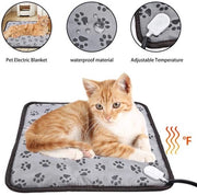 Matrice di riscaldamento per animali domestici, impermeabile, matrice di riscaldamento a temperatura costante, matrice di riscaldamento anti-pulci, regolazione della temperatura, adatta per gatti e cani.