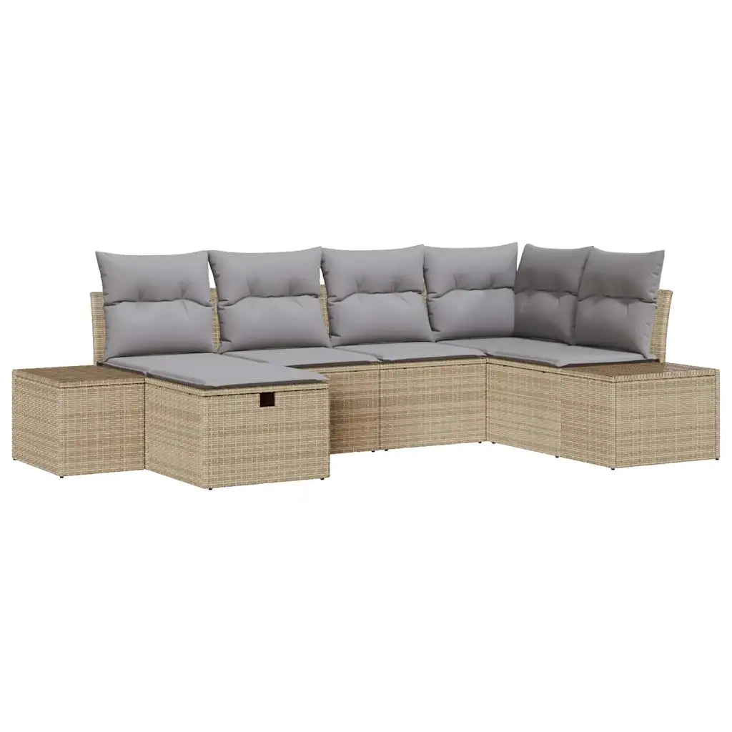 Set di divani con cuscino 6 pcs polyrattan 3360711