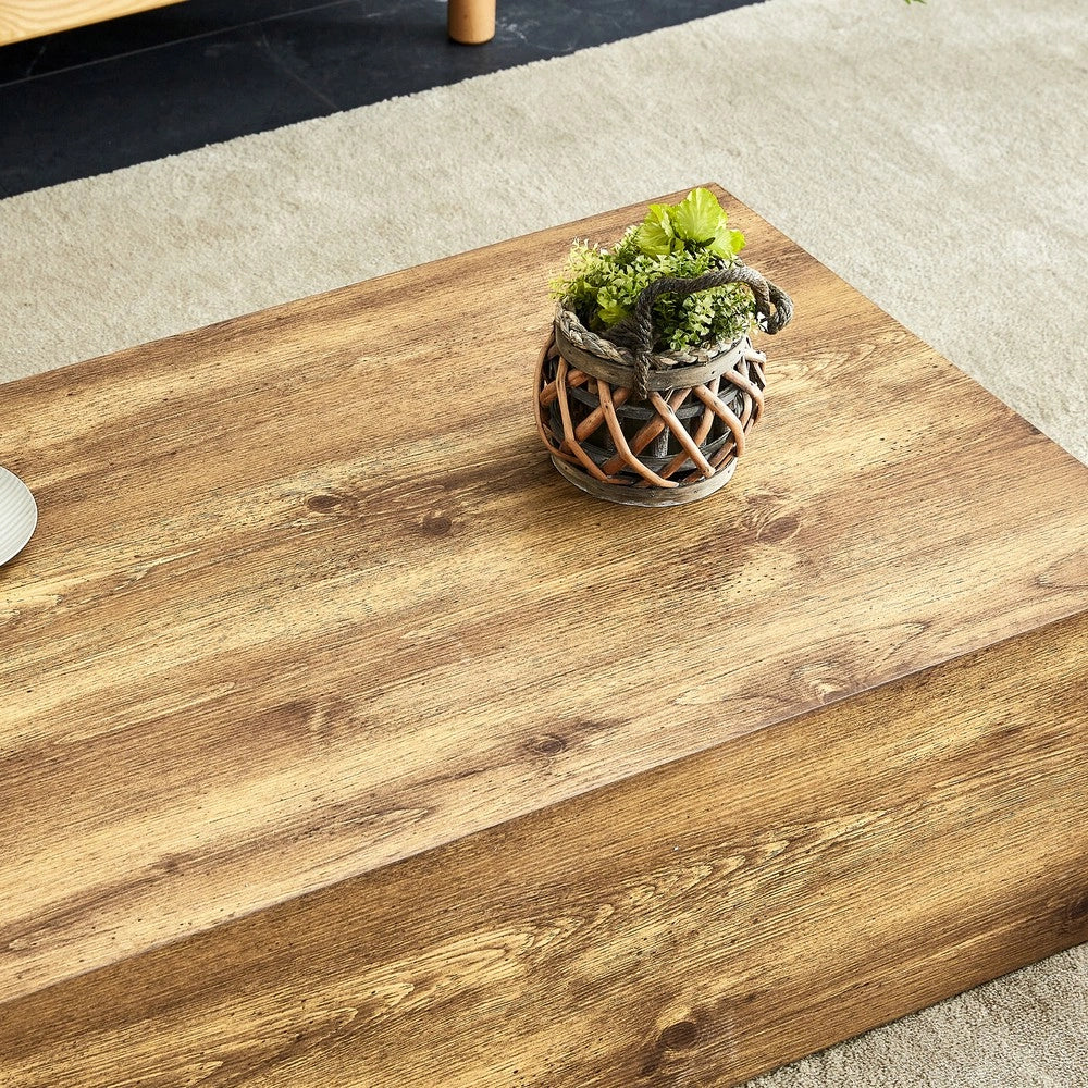 Tavolino da Caff¨¨ Rettangolare ¨C MINIMAL ¨C MDF, Effetto Legno, 90x50x30 cm