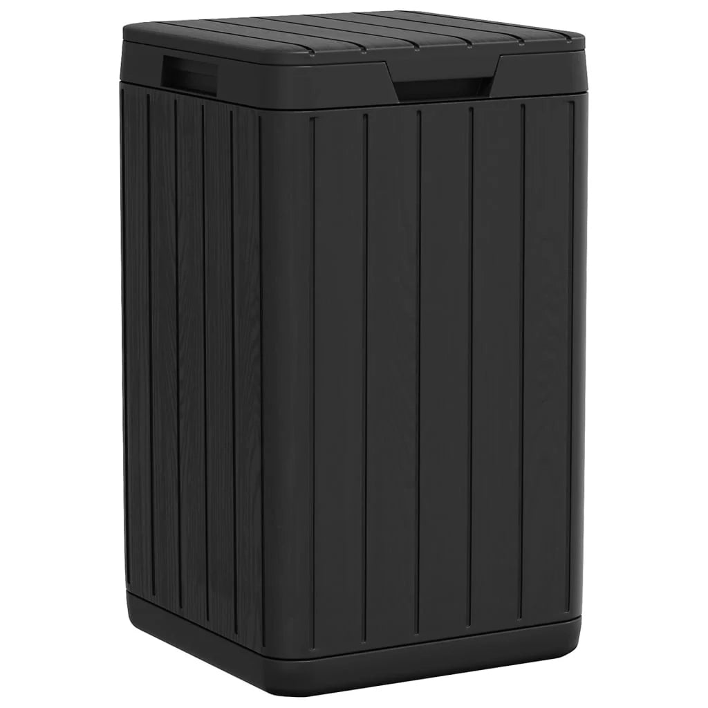 Cestino da esterno 38 x 38 x 65 cm PP antracite 02_0043835