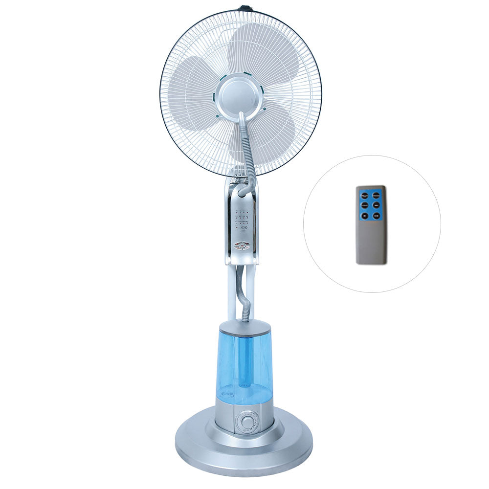 Ventilatore a Piantana 40Cm con Nebulizzatore Ad Acqua + Telecomando