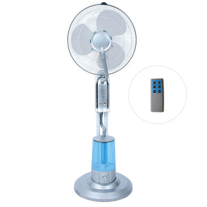 Ventilatore a Piantana 40Cm con Nebulizzatore Ad Acqua + Telecomando