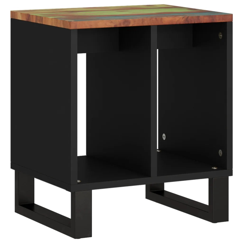Tavolino 40x31x46 cm Legno Massello Recupero e Multistrato cod mxl 30294