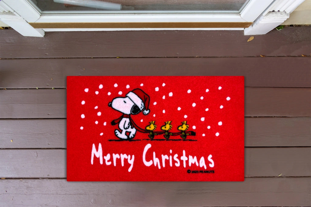 Zerbino Ingresso Natalizio Rettangolare 40 x 60 Cm Tappeto Ingresso Asciugapassi Tappetino Antiscivolo Interno Estero Idea Regalo Natale  - Dis1 Natale