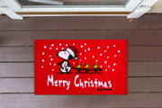 Zerbino Ingresso Natalizio Rettangolare 40 x 60 Cm Tappeto Ingresso Asciugapassi Tappetino Antiscivolo Interno Estero Idea Regalo Natale  - Dis1 Natale