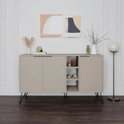 Madia 3 ante Clara 142x35,5x83h colore cashmere