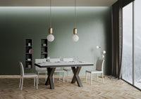 Tavolo Allungabile 160-264x90x80 cm Traffic Evolution Bianco Frassino