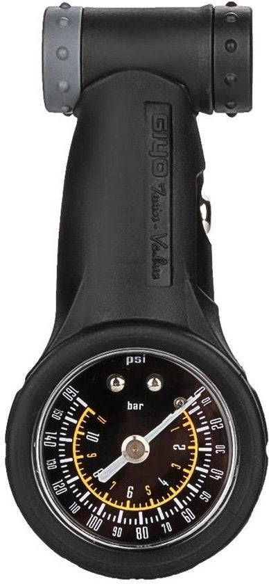 Misuratore di pressione pneumatica portatile 0-160 psi - Misuratore di pressione pneumatica per bicicletta - Materiale plastico - Portatile - Adatto per Presta/Schrader - Peso ridotto 118 g