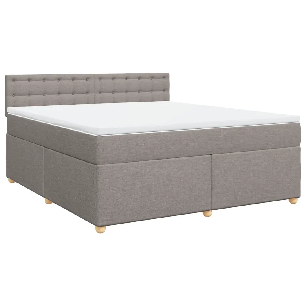 Giroletto a Molle con Materasso Tortora 180x200 cm in Tessuto 3286777