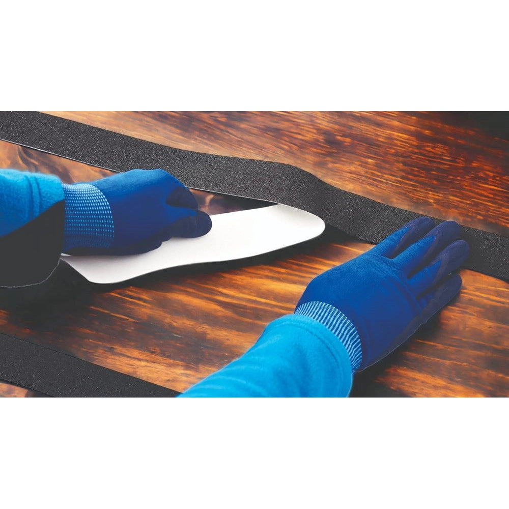 Trade Shop - Nastro Adesivo Nero Per Interno/esterno Anticaduta Antiscivolo Senza Residui 25mmx5mt -