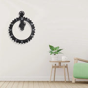 Cronografo Decorativo 3D in Movimento per Cucina e Salotto - 40 cm - Nero