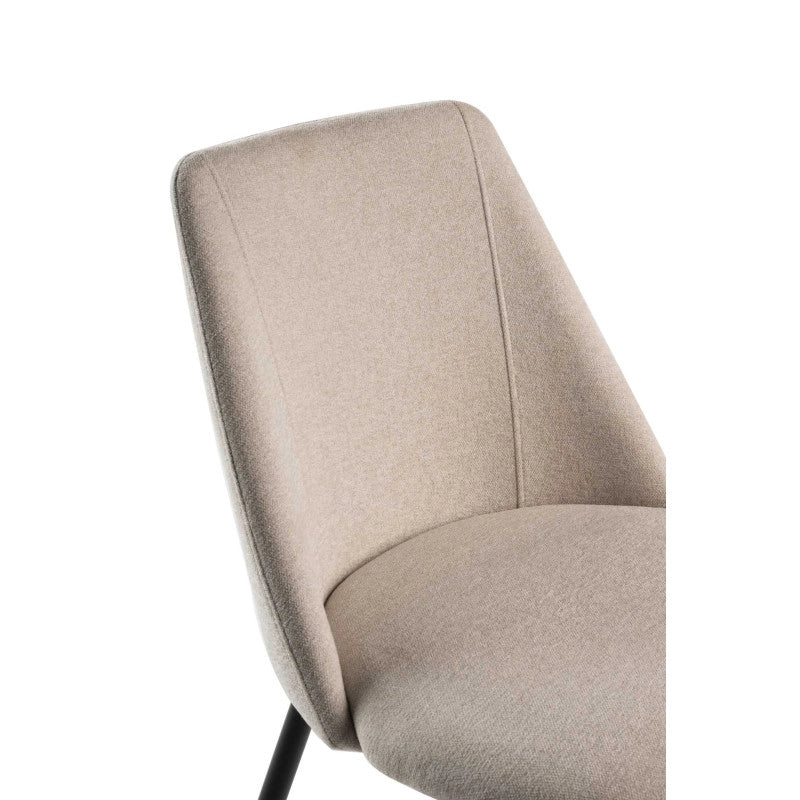 Sedia Molly Tessuto Sabbia Struttura Metallo Cm 49,2x57,5h48,5/84