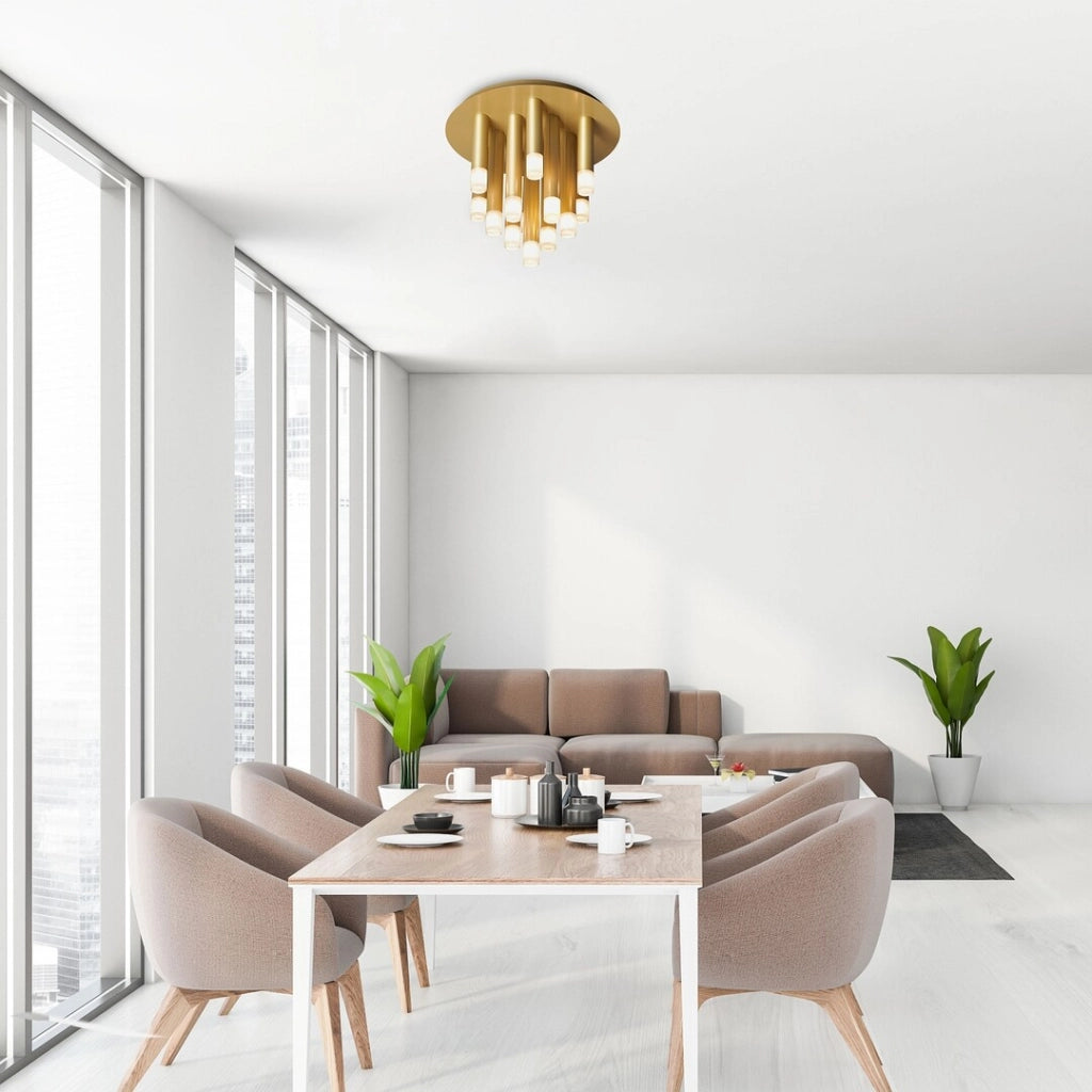 Plafoniera moderna oro tonda 13xG9 Ramira Rabalux IP20