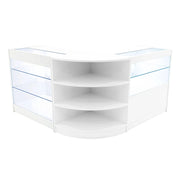 Set Banconi Bianco Calliope LED K900 C900 LM60 Vetrina con Ante Scorrevoli