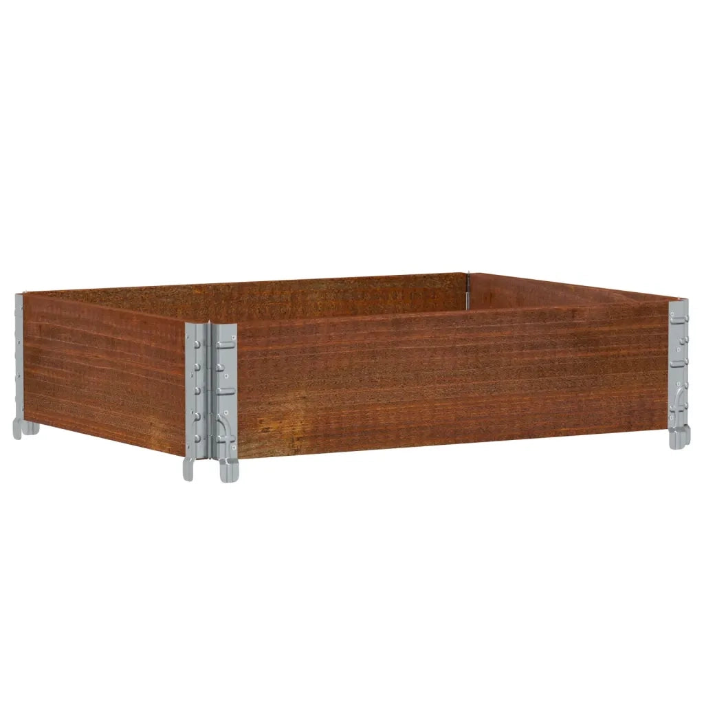 vidaXL Fioriera da Giardino Marrone 80x60 cm Legno Massello di Pino